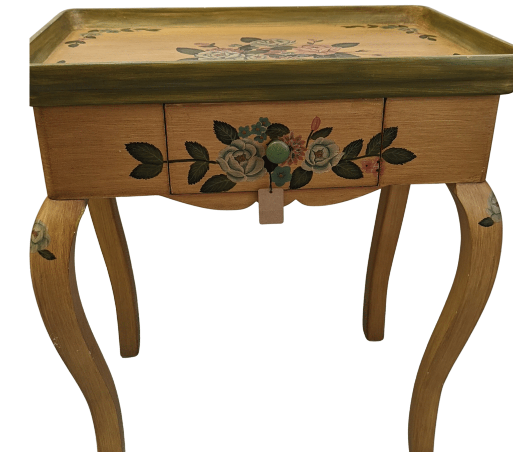 For Sale 4/28 
floral table
Call for dimensions $29.95 + 6% tax